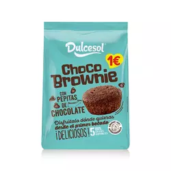 BROWNIES DE CHOCOLATE CON PEPITAS DE CHOCOLATE